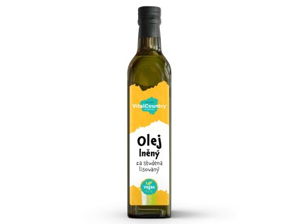 Lněný olej lisovaný za studena (Obsah 250 ml)
