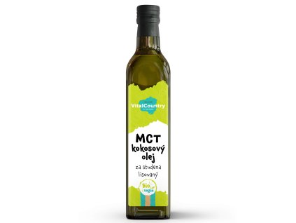 MCT kokosový olej lisovaný za studena BIO (Obsah 250 ml)