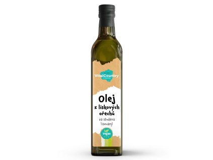 Olej z lískových ořechů lisovaný za studena (Obsah 250 ml)