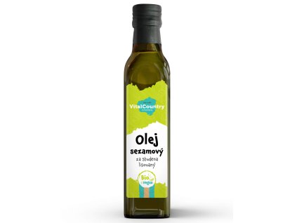 Sezamový olej lisovaný za studena BIO (Obsah 1000 ml)