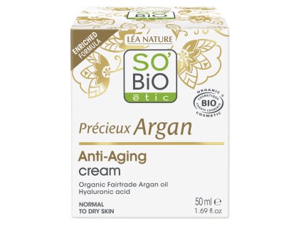 SO’BiO étic Anti-age Precieux Argan Krém denní BIO (50 ml) - hydratuje, zpevňuje a rozjasňuje pleť (Varianta age Precieux Argan Krém denní BIO (50 ml) - hydratuje, zpevňuje a rozjasňuje pleť)