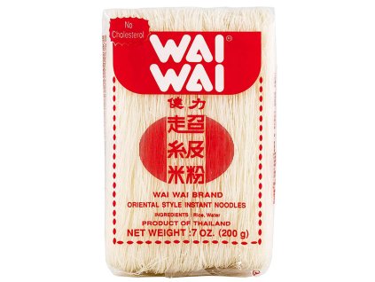 Wai Wai rýžové nudle vlasové (Množství 200 g)