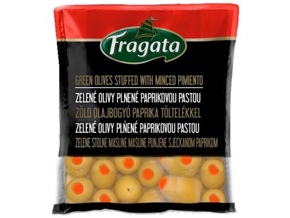 21539 fragata zelene olivy plnene paprikovou pastou 160 g