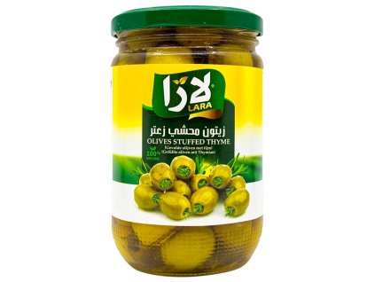 14867 2 zelene olivy plnene tymianem 375 g