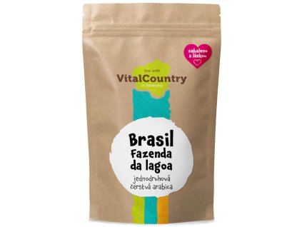 Brasil Fazenda Da Lagoa (certifikace Rainforest Alliance) (Množství 250g, Varianta Mletá)