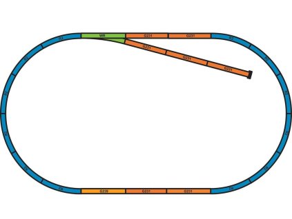 Piko Podloží pro sady kolejí A+B (základní ovál s kusou kolejí) - 55366