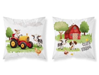 DL 402102 povlak na polstarek farma cervena