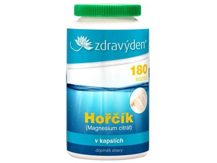 13701 zdravy den magnesium citrat 180 kapsli