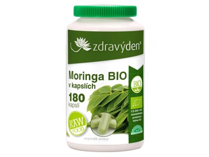 13782 zdravy den moringa bio 180 kapsli