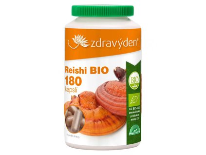 13776 zdravy den reishi bio 180 kapsli