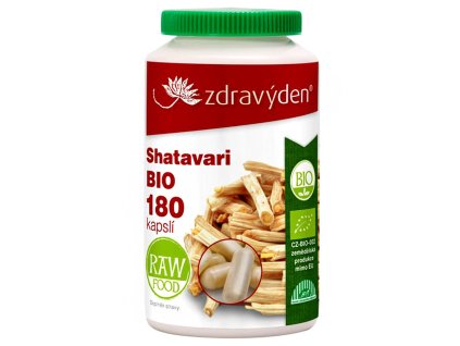13761 zdravy den shatavari bio 180 kapsli