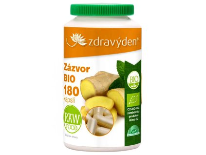 13698 zdravy den zazvor bio 180 kapsli