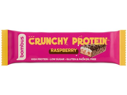 18966 bombus crunchy protein raspberry 50 g