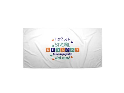Sablio Ručník Když Bůh stvořil dědečky - 30x50 cm (Varianta Sablio Ručník Když Bůh stvořil dědečky - 30x50 cm)