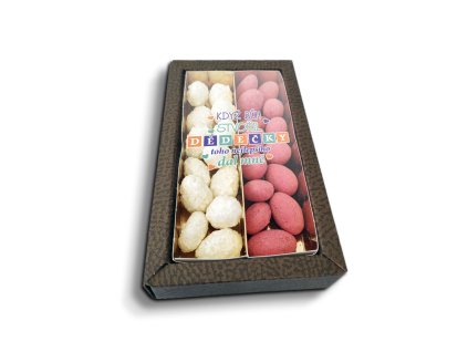 Sablio Mandle v čokoládě Když Bůh stvořil dědečky - 2x 80g (Varianta Sablio Mandle v čokoládě Když Bůh stvořil dědečky - 2x 80g)