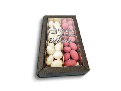 Sablio Mandle v čokoládě Pro toho nejlepšího dědečka - 2x 80g (Varianta Sablio Mandle v čokoládě Pro toho nejlepšího dědečka - 2x 80g)