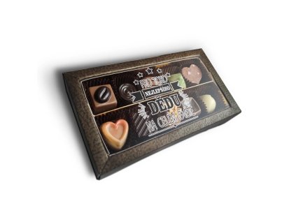 Sablio Pralinky Pro toho nejlepšího dědu - 10 ks pralinek (Varianta Sablio Pralinky Pro toho nejlepšího dědu - 10 ks pralinek)