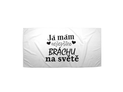 Sablio Ručník Já mám nejlepšího bráchu na světě - 30x50 cm (Varianta Sablio Ručník Já mám nejlepšího bráchu na světě - 30x50 cm)