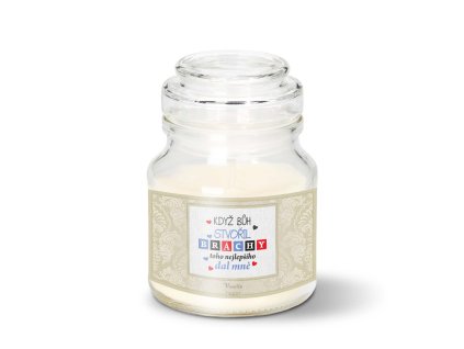 Sablio Svíčka Když Bůh stvořil bráchy - 120 g (Varianta Sablio Svíčka Když Bůh stvořil bráchy - 120 g)