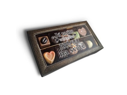 Sablio Pralinky Já mám nejlepšího bráchu na světě - 10 ks pralinek (Varianta Sablio Pralinky Já mám nejlepšího bráchu na světě - 10 ks pralinek)