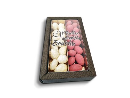 Sablio Mandle v čokoládě Pro toho nejlepšího bráchu - 2x 80g (Varianta Sablio Mandle v čokoládě Pro toho nejlepšího bráchu - 2x 80g)