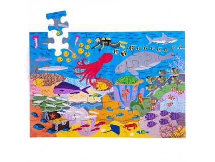 Bigjigs Toys Podlahové puzzle Podmořský svět 48 dílků