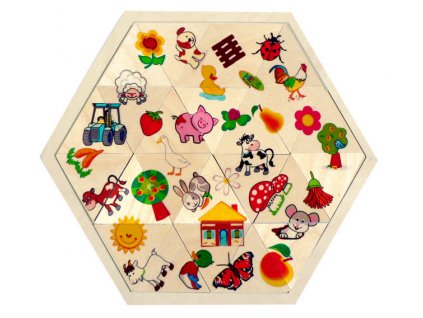 Hess Puzzle mozaika Farma 24 dílků