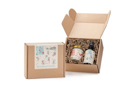 Rozvoněno Dárkový balíček Kouzelná zima - s vonnou svíčkou a osvěžovačem vzduchu (Varianta s vonnou svíčkou a osvěžovačem vzduchu)