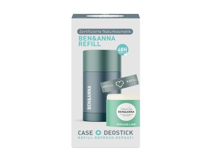 Ben & Anna Tuhý deodorant se znovupoužitelným aplikátorem (40 g) - Perská limeta - minimalizuje plastový odpad (Varianta Perská limeta - minimalizuje plastový odpad)