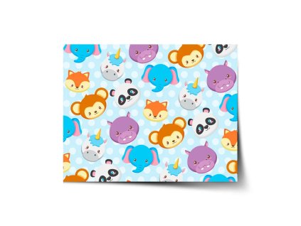 Sablio Plakát Zoo pro děti - 120x80 cm (Varianta Sablio Plakát Zoo pro děti - 120x80 cm)