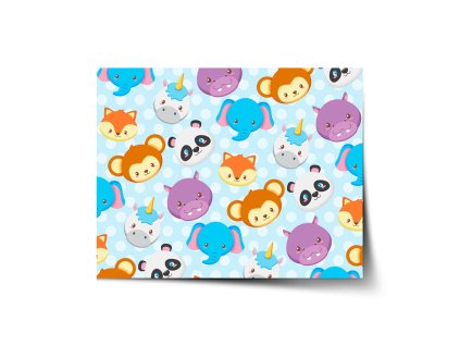 Sablio Plakát Zoo pro děti - 120x80 cm (Varianta Sablio Plakát Zoo pro děti - 120x80 cm)