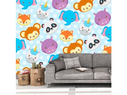 Sablio Tapeta Zoo pro děti - 125x75 cm (Varianta Sablio Tapeta Zoo pro děti - 125x75 cm)