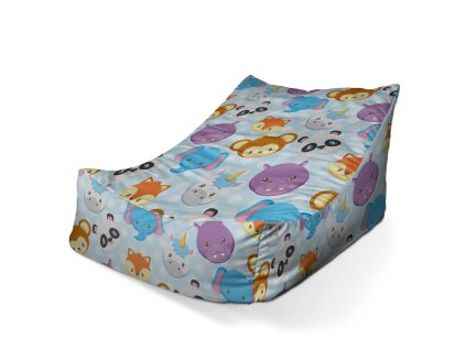 Sablio Sedací vak Lounge Zoo pro děti - 120 x 100 x 80 cm (Varianta Sablio Sedací vak Lounge Zoo pro děti - 80 x 95 x 50 cm)