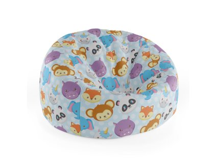 Sablio Sedací vak Cocoon Zoo pro děti - 75 x 45 x 35 cm (Varianta Sablio Sedací vak Cocoon Zoo pro děti - 75 x 45 x 35 cm)
