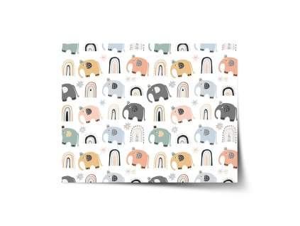 Sablio Plakát Animovaní sloni - 120x80 cm (Varianta Sablio Plakát Animovaní sloni - 120x80 cm)