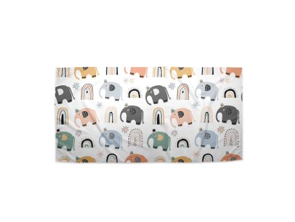 Sablio Ručník Animovaní sloni - 30x50 cm (Varianta Sablio Ručník Animovaní sloni - 30x50 cm)