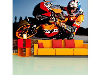 Sablio Tapeta Motorkář 2 - 125x75 cm (Varianta Sablio Tapeta Motorkář 2 - 125x75 cm)