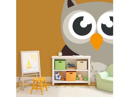 Sablio Tapeta Kreslená sova - 125x75 cm (Varianta Sablio Tapeta Kreslená sova - 125x75 cm)