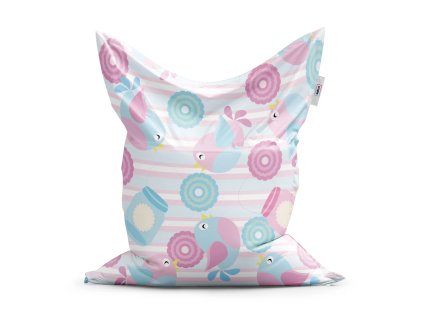 Sablio Sedací vak Classic Roztomilí ptáčci - 150x100 cm (Varianta Sablio Sedací vak Classic Roztomilí ptáčci - 150x100 cm)