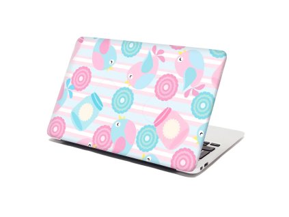 Sablio Samolepka na notebook Roztomilí ptáčci - 29x20 cm (Varianta Sablio Samolepka na notebook Roztomilí ptáčci - 29x20 cm)