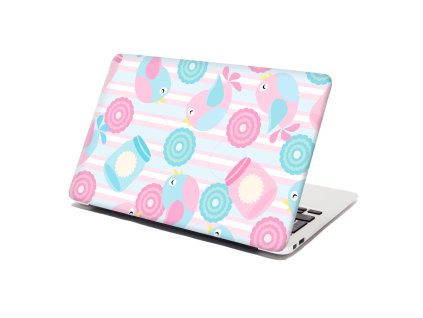 Sablio Samolepka na notebook Roztomilí ptáčci - 29x20 cm (Varianta Sablio Samolepka na notebook Roztomilí ptáčci - 29x20 cm)