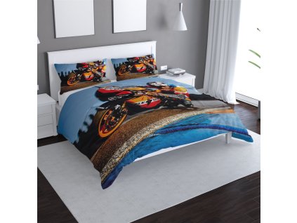 Sablio Povlečení Motorkář 2 - 140x200 / 90x70 (Varianta Sablio Povlečení Motorkář 2 - 140x200 / 90x70)