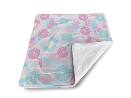 Sablio Deka pro miminko Roztomilí ptáčci - 80x100 cm (Varianta Sablio Deka pro miminko Roztomilí ptáčci - 80x100 cm)