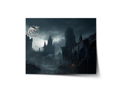 Sablio Plakát Zaklínač Hrad - 60x40 cm (Varianta Sablio Plakát Zaklínač Hrad - 60x40 cm)
