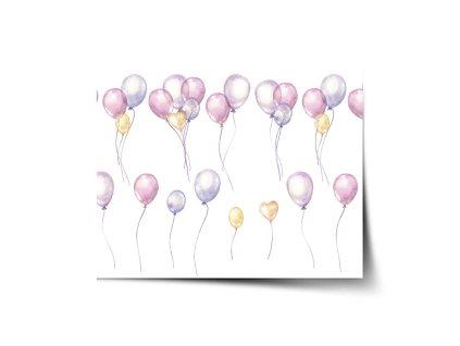 Sablio Plakát Pastelová oslava - 60x40 cm (Varianta Sablio Plakát Pastelová oslava - 60x40 cm)