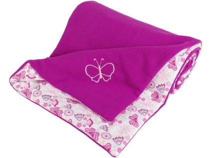 3180 7 3180 zateplena detska deka ostruzinova motylci