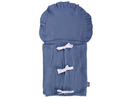 7364 zavinovacka muselin modra 13363