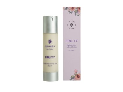 Kvitok Senses Hydratační tělový krém Fruity (100 ml) - s vůní malin, rybízu a vanilky (Varianta s vůní malin, rybízu a vanilky)