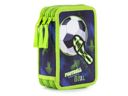 Penál 3 patrový prázdný fotbal