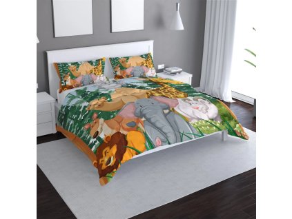 Sablio Povlečení Zoo - 140x200 / 90x70 (Varianta Sablio Povlečení Zoo - 140x200 / 90x70)